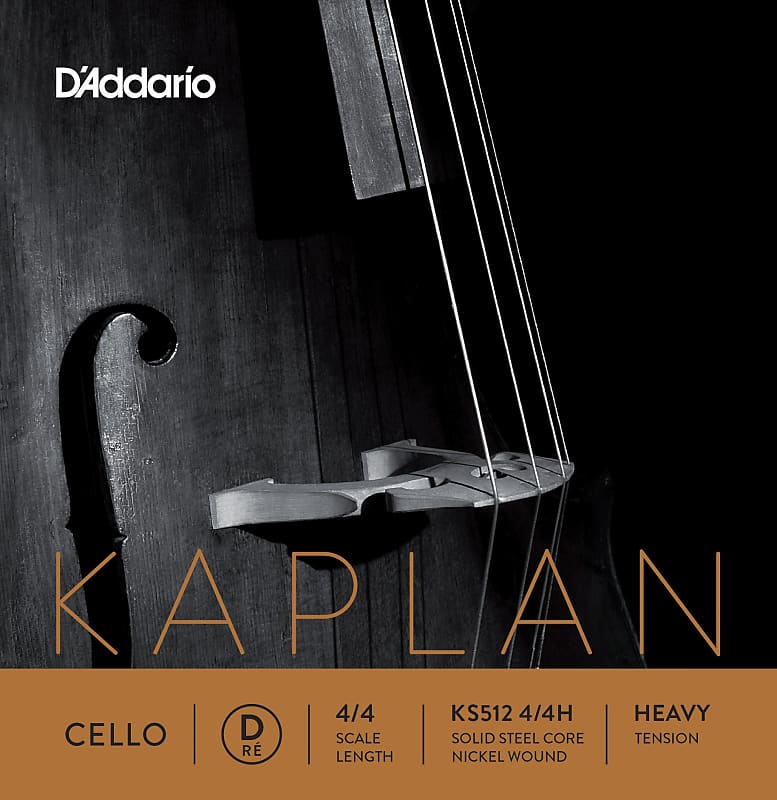 D'Addario Kaplan Cello Single D String, 4/4 Scale, Heavy Tension image 1