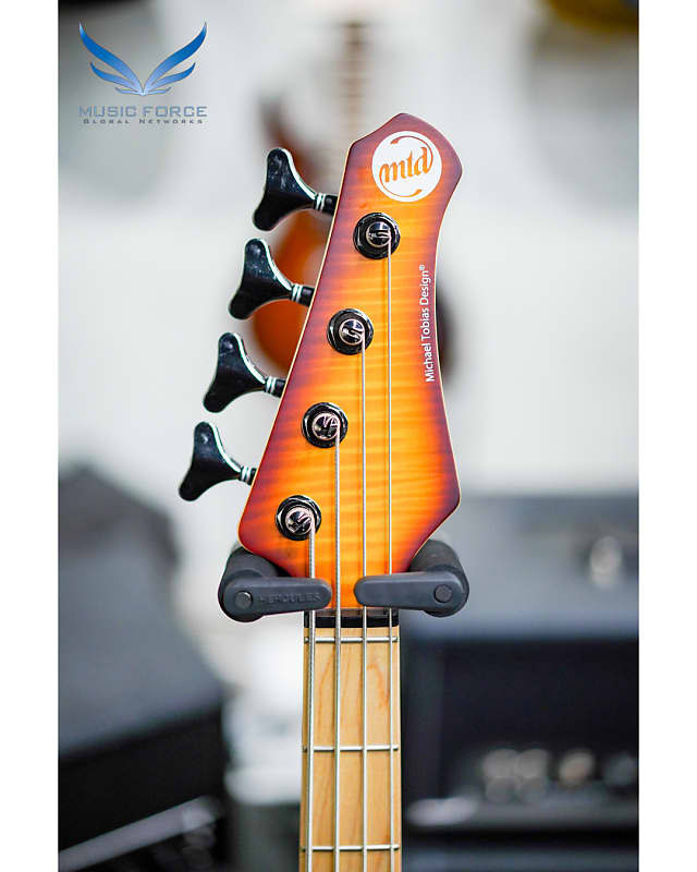 MTD Kingston Saratoga Deluxe 4-Honey Burst LTD w/Flame Maple
