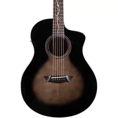 Washburn Vite S9V Bella Tono Studio Hybrid Acoustic Guitar (Gloss Charcoal Burst) image 2