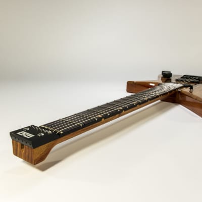 Downes Guitars Model 101H - Black Korina top headless 6-string image 5