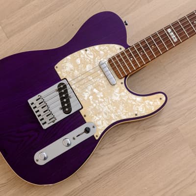 1990s ESP Vintage Plus T-Style Electric Guitar Trans Purple w/ USA Seymour Duncan Pickups, Japan image 1