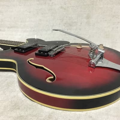 Vintage Tempo Hollow body 1960’s Red burst image 6
