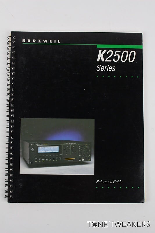 Kurzweil K2500 Series Reference Guide Manual instructions VINTAGE SYNTH DEALER image 1