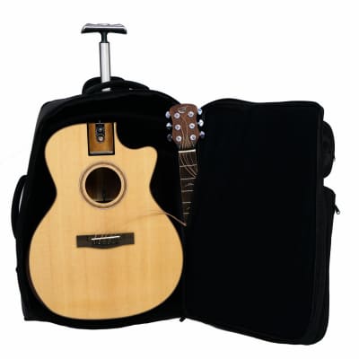 Solid Sitka / African Mahogany GA Cutaway Travel Guitar- FF412C (B-Stock) image 1