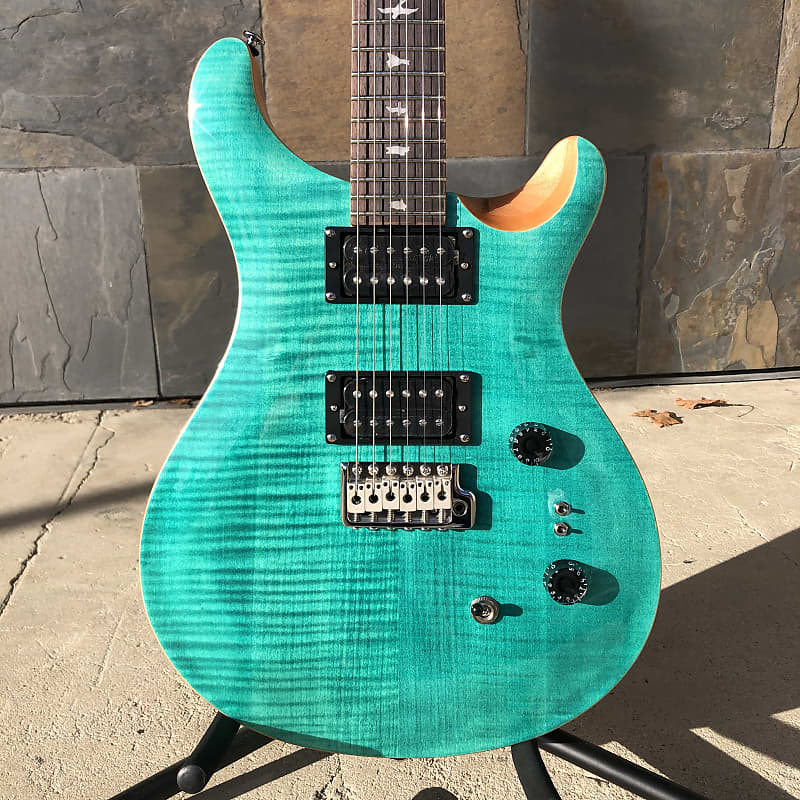 PRS SE Custom 24-08 Turquoise Electric Guitar | Reverb