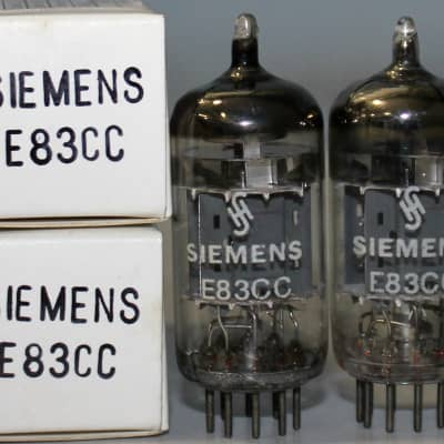 E83CC=12AX7 Siemens Halske Germany NOS 1972 1-2% matched
