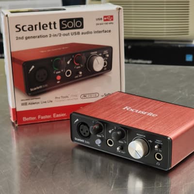 DTM・DAW Focusrite scarlett solo gen2 Focusrite Scarlett Solo Gen2 - 24/96 2 In, 2 Out USB 2.0