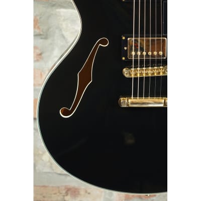 SIRE Larry Carlton H7 BK - 335 Style - Black with Gold Hardware image 4