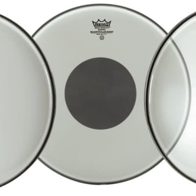 Remo Weatherking Clear Controlled Sound Bass Drumhead (Black Dot) image 2