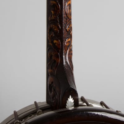 Bacon & Day Silver Bell #4/#1 Tenor Banjo (1923/25), ser. #10465/18369, original black hard shell case. image 17