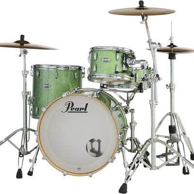 Pearl Masters Maple Complete MCT924XEDP/C348 4 Piece Drum Shell Pack, Absinthe Sparkle image 3