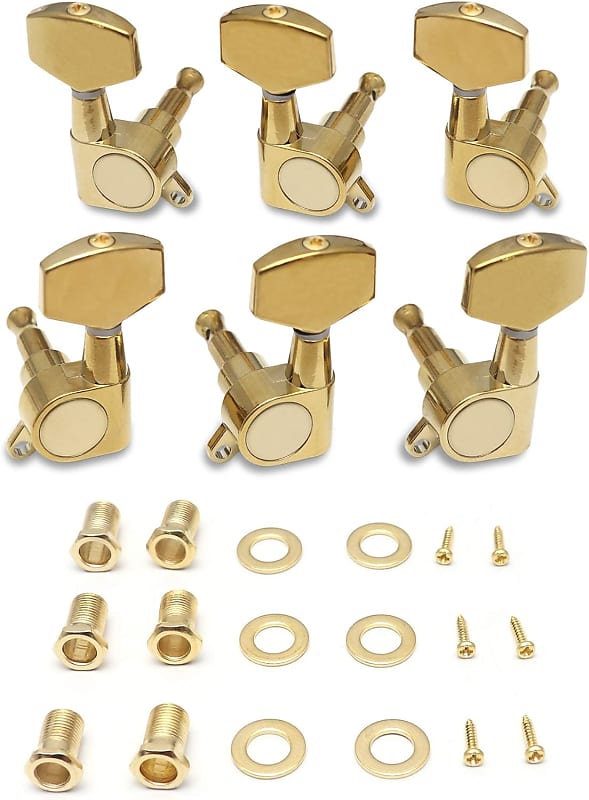 Sealed String Tuning Pegs Keys Machines Heads Tuners 3L 3R Reverb