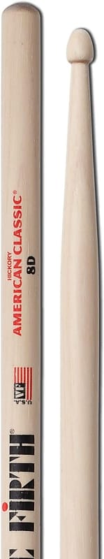 Vic Firth American Classic Hickory Drumsticks Wood 8D image 1