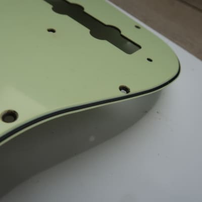 Fender Jazz Bass Pickguard 60's  Mint Green USA Vintage 62 thru 71 Lower finger rest 64 image 14