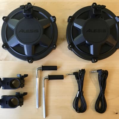 Set of 2 - NEW Alesis Turbo 8" Single-Zone Mesh Pads Pack-Drum,Clamp,Rod,Cable 1 image 2