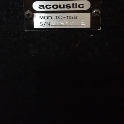 Acoustic TC-115B Black | Reverb