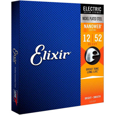 Elixir Electric Guitar Strings with NANOWEB Coating, Heavy (.012-.052) image 2