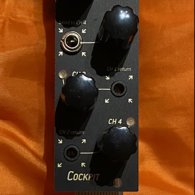 Endorphin.es Cockpit 4 stereo channel performance mixer - Black Eurorack (with compressor) image 7