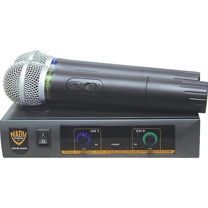 Nady DKW-DUO HT Dual VHF Handheld Wireless Microphone System (Bands B, D) image 2