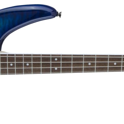 Jackson JS Series Spectra Bass JS3Q, Laurel Fingerboard, Amber Blue Burst image 5