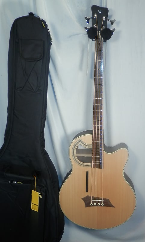 Warwick RockBass Alien Deluxe Acoustic-Electric Bass with gig bag New image 1