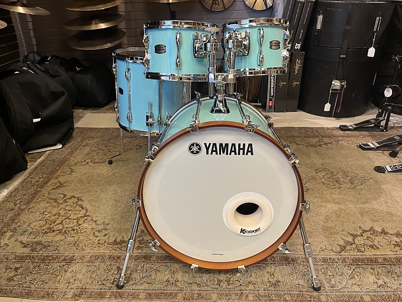Yamaha Recording Custom Surf Green Drum Set 22/10/12/16 Reverb