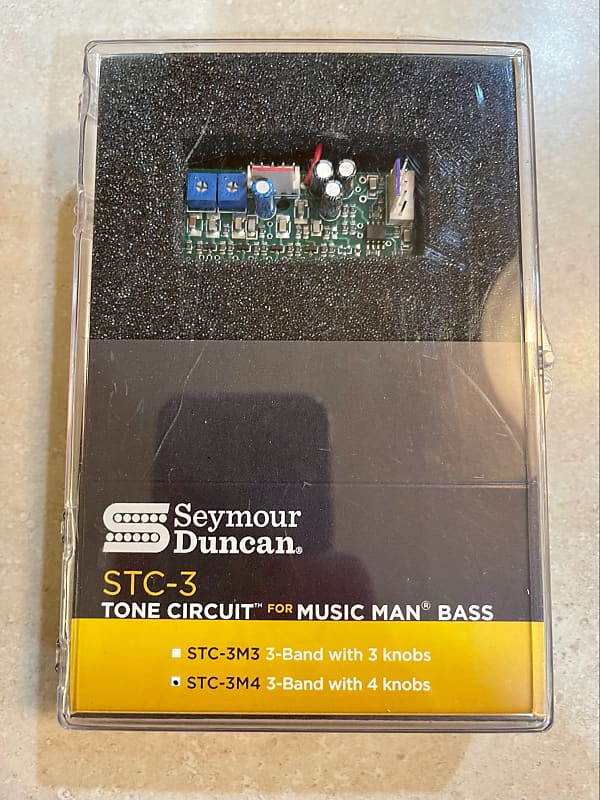 Seymour Duncan SMB-4A 4-String Bass Humbucker and STC-3M4 3-Band 4 knob  active tone circuit