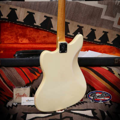 1966 Fender Jaguar "Olympic White" w/ Matching Headstock image 4