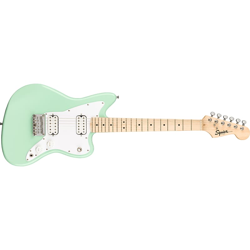 Squier (Fender) Mini Jazzmaster HH Guitar, Maple Fingerboard, Surf Green image 1