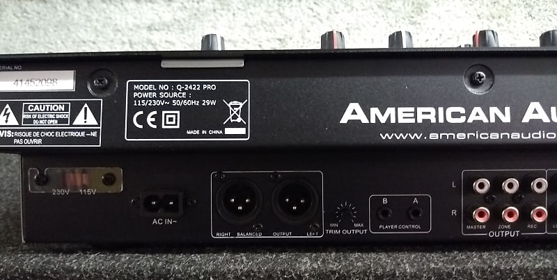 American Audio Q-2422 PRO 3-Channel DJ Mixer | Reverb
