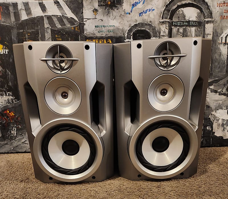 Sony Sony SS-ZX10 Bookshelf Speakers 90s - Grey wood cabinet