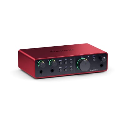 Focusrite Scarlett 2i2 4th Gen USB Audio Interface with Closed-Back Studio Headphones and XLR Cables (2) (4 Items) image 8