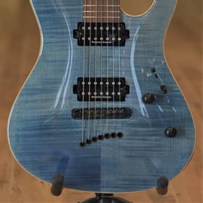 格安販売の エレキギター Setius 7 Metallic Frozen Blue Gloss エレキ 