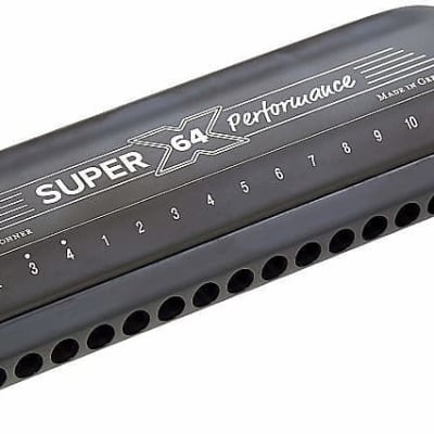 Hohner Super 64X Performance Harmonica Harp +Case +Free US Ship