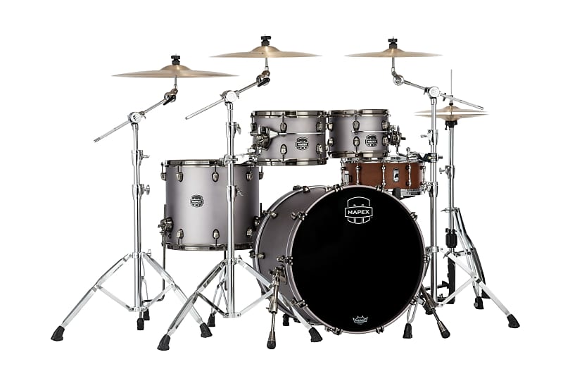 Mapex Saturn Evolution Classic Maple 4 Piece Shell Pack   Halo Mounting System   Maple And Walnut Hybrid Shell image 1