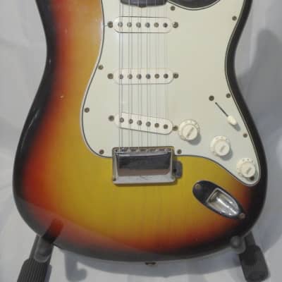 Vintage Fender Stratocaster Electric Guitar circa 1965 (Pre-CBS) w. case & strap image 2