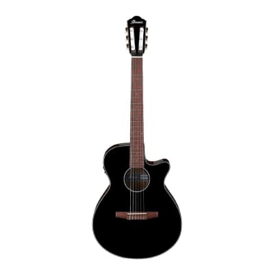 Ibanez AEG50N 6-String Acoustic-Electric Guitar (Right Hand, Black High Gloss) image 1