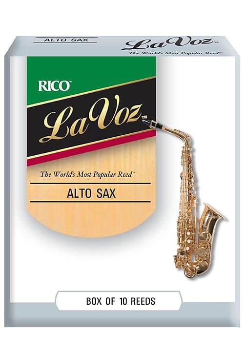 La Voz Alto Saxophone Reeds, Strength Medium-Soft, 10-pack image 1