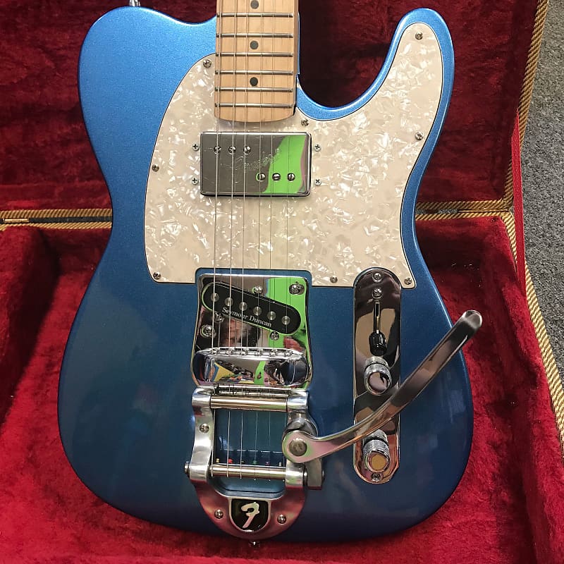 Fender Telecaster Lake Placid Blue Modded W/ Fender Bigsby | Reverb