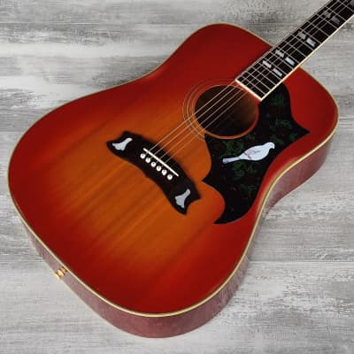 1970's Morris WD-30 Dove Japanese Vintage Acoustic Guitar (Cherry Sunburst) for sale