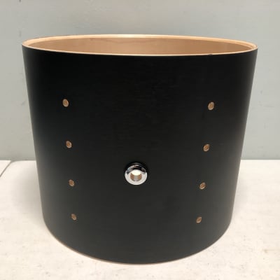 Pearl Masters 10x8 Maple Complete Tom Shell in Black Satin Stain; 10” diameter X 8” depth image 4