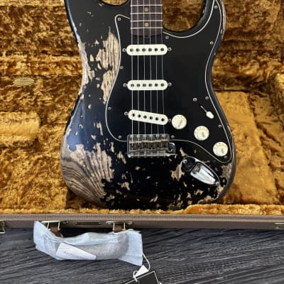 Fender Custom Shop Limited Edition Poblano Stratocaster Super Heavy Relic- Aged Black image 23
