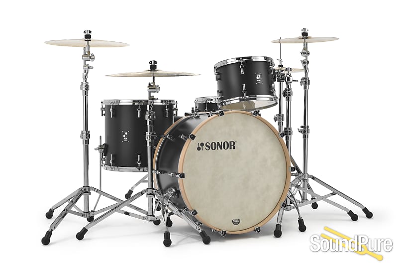 Sonor 3pc SQ1 324 Drum Set - GT Black image 1
