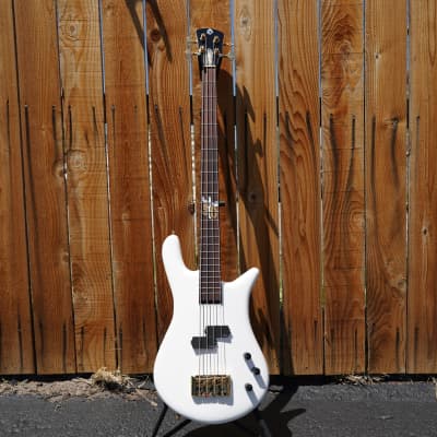 Spector Euro4 Ian Hill Signature 50th Anniversary White 4-String Electric Bass w/ Gig Bag (2022) image 2