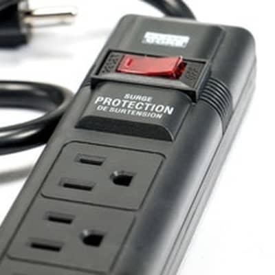 Elite Core AC Power Strip with Surge Protection 6 Outlets Stage Studio -Black image 3