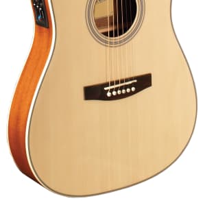 Indiana I-TB2N Thin Body Dreadnought with Electronics Natural