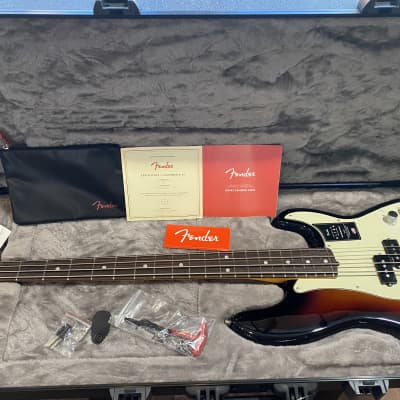 Fender American Ultra Precision P Bass RW Ultraburst #US22041454  8lbs 134.6 oz. USA image 2