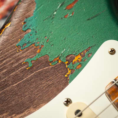 Fender ’57 Super Heavy Relic Strat - Faded Sherwood Green/Sunburst image 22