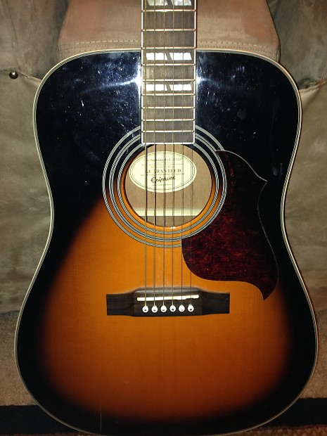 Epiphone hummingbird top artist acoustic guitar