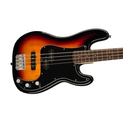 Squier Affinity Series PJ Bass Guitar Pack, Laurel FB, 3-color Sunburst, 230V, UK image 7
